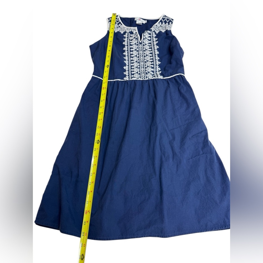Navy Vineyard Vine Blue Embroidered Women's Dress size 6 - Picture 8 of 8